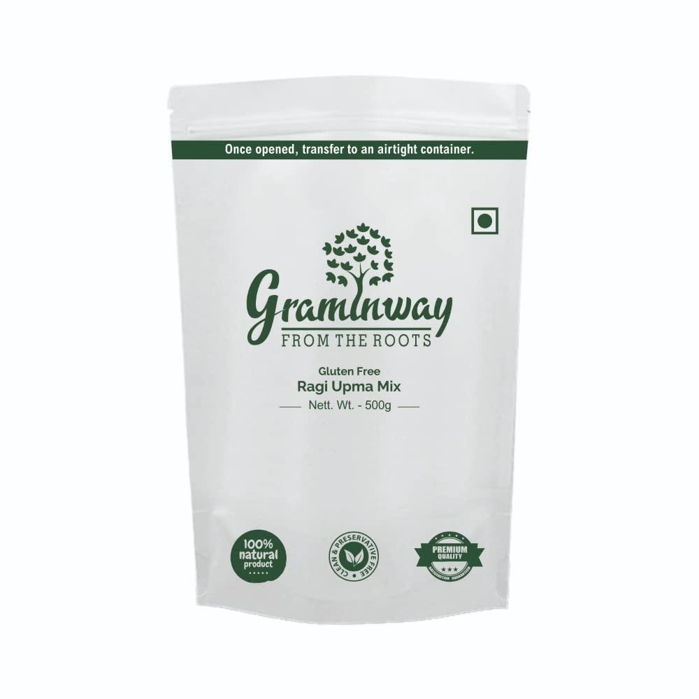 GRAMINWAY - FROM THE ROOTS GRAMINWAY - FROM THE ROOTS Gluten Free Ragi Upma Mix 500g