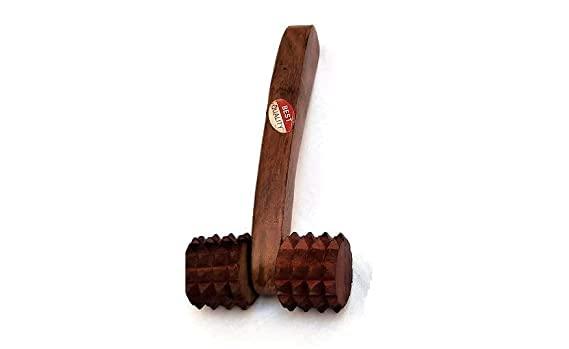 WOOD Wooden Massager Back Pain Relief Massager (Roller) Body Stress Acupressure Pain Relief/finger massager/hand massager wooden/Pointed Acupressure/wooden massage roller for back