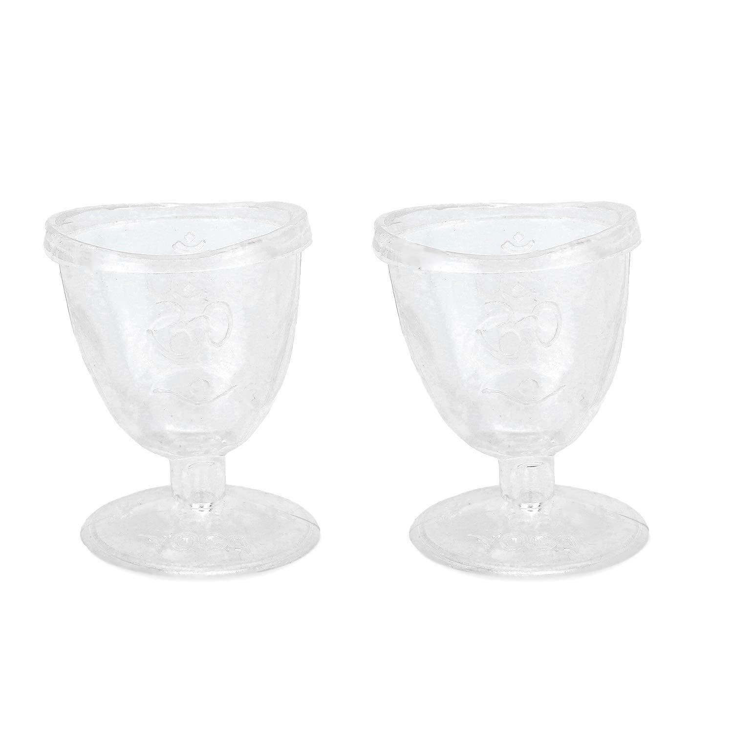 RCSP RCSP eye wash cup made up of non toxic plastic for yoga pack of 1 pair (TRANSPARENT)