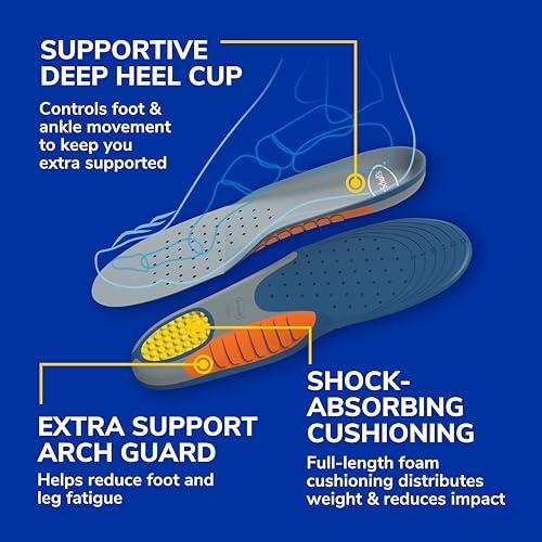 Dr. Scholl\'s Dr. Scholl\'s Pain Relief Orthotics for Heavy Duty Support for Men,Pack of 1 Pair, Size 8-14