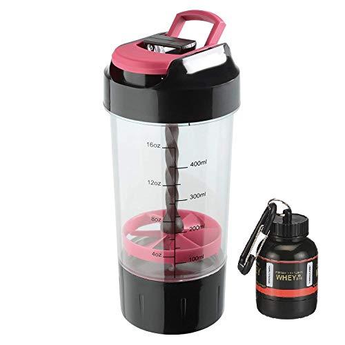 DOVEAZ DOVEAZ Cyclone Shaker with Protein Funnel | Protein Shaker | Cyclone Protein Shaker | Gym Shaker | Cyclone Shaker 500ml (Pink)