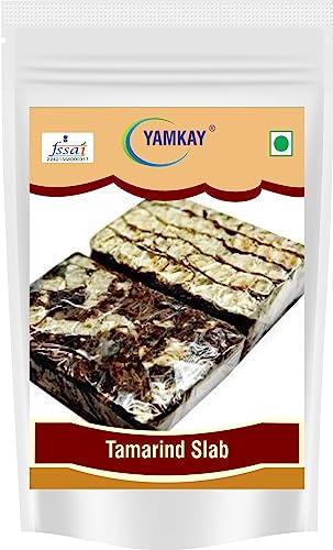 YAMKAY Yamkay Fresh Tamrind Slab Puli Imli Tamarindus Indica Seedless Tamarind Block 1 Kg