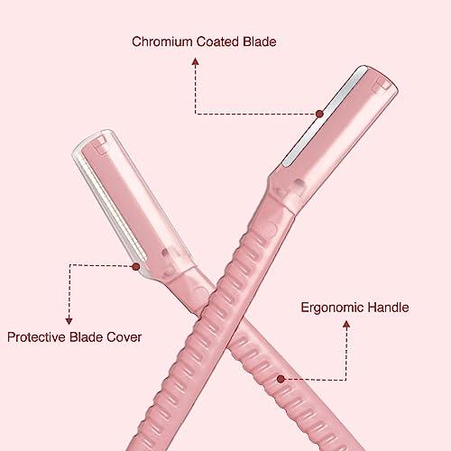 KAI Kai Face & Eyebrow Razor(japanese technology) For Women | Painless Hair Removal | For Eyebrows, Upper Lip, Chin, Peach Fuzz, Forehead, Pack of 3