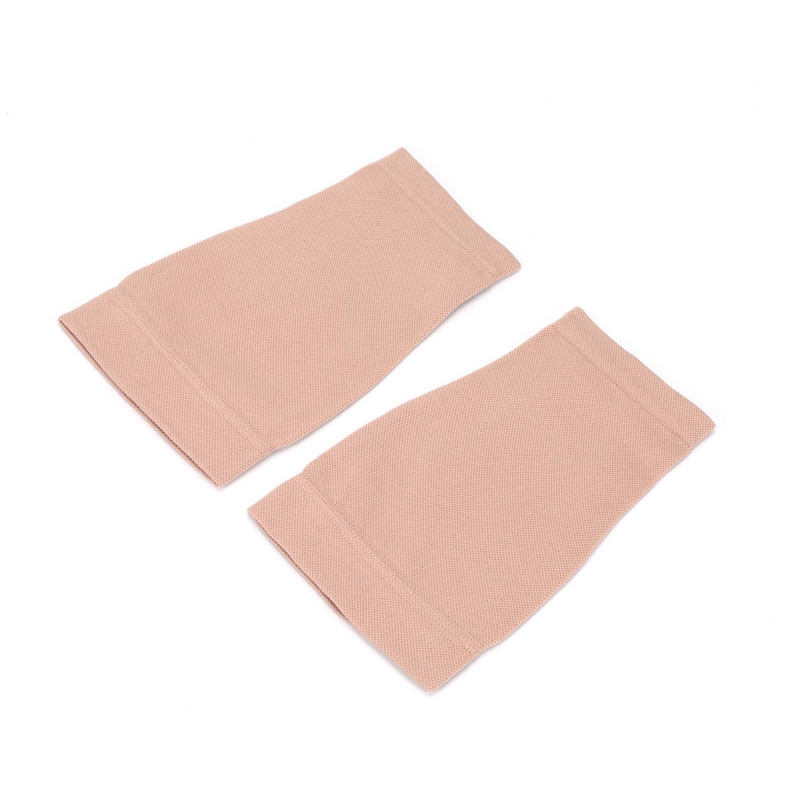 SIXMT 1Pcs Black/Skin Color Forearm Tattoo Cover Up Bands Compression Sleeves UV Protection (1Pcs, Skin L)