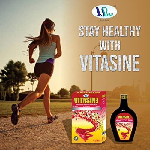 Usine VITASINE (Sugar Free) multivitamin Syrup | General Health tonic & Rejuvenator | GMP Certified | 100% Ayurvedic