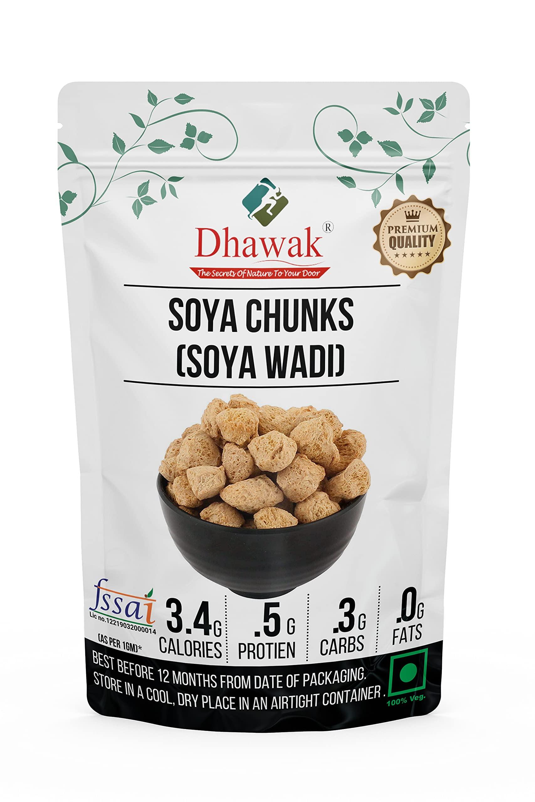 DHAWAK Dhawak SOYA Chunks - 1600 GMS. [Soyabean Wadi]