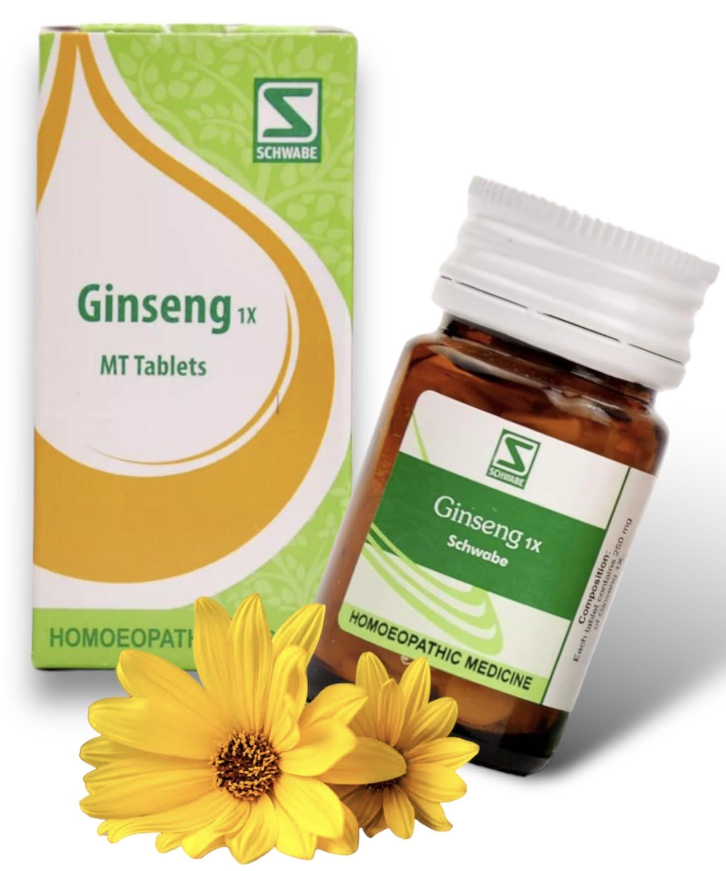 HOMOCOS Willmar Schwabe Ginseng 1X Tablets Homeopathy- 20g Set of 1 Tablets