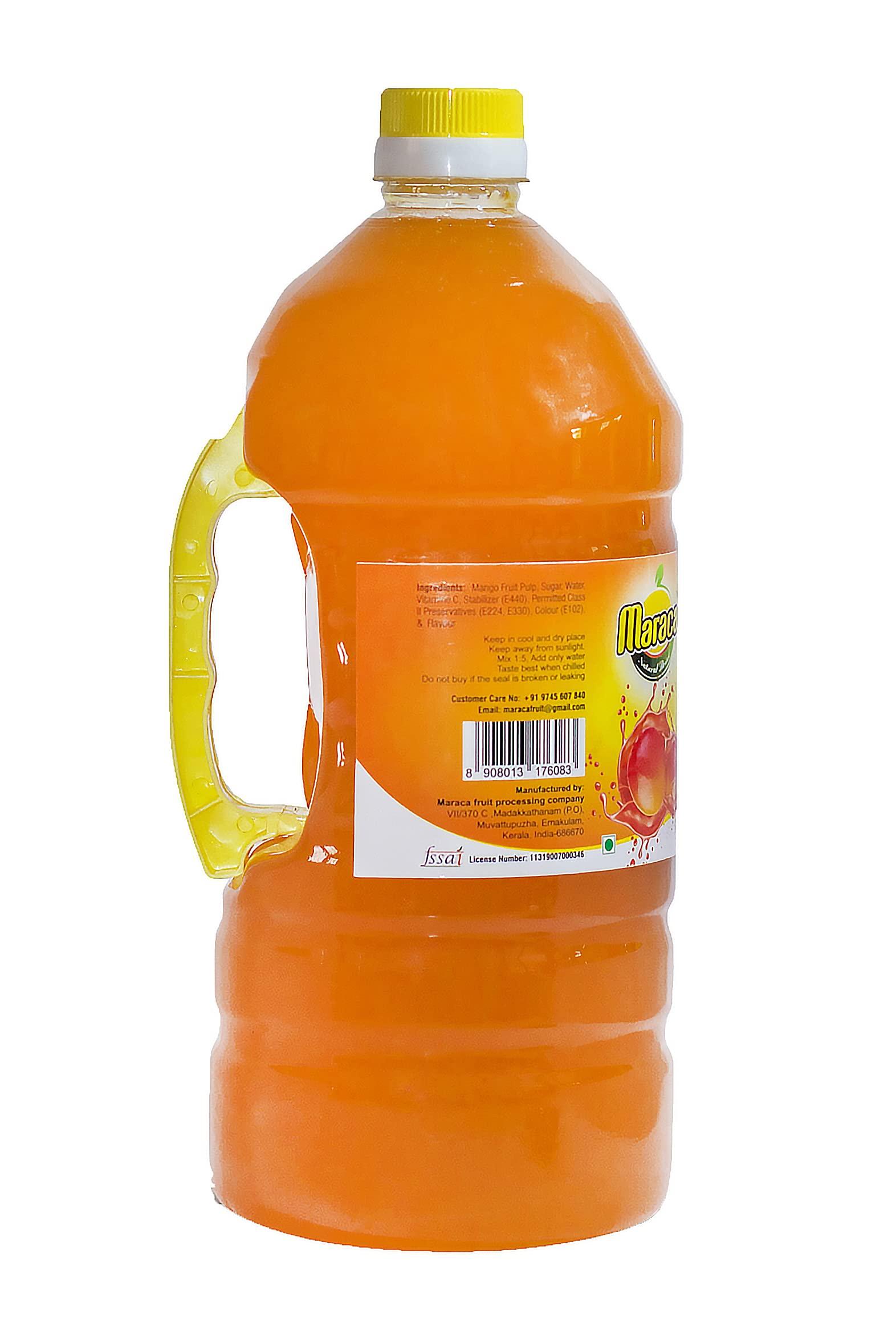 Maraca Natural Drink Maraca | Alphonso Mango Squash | Alphonso Mango Juice Syrup | Alphonso Mango Concentrate (2.6 Kg)