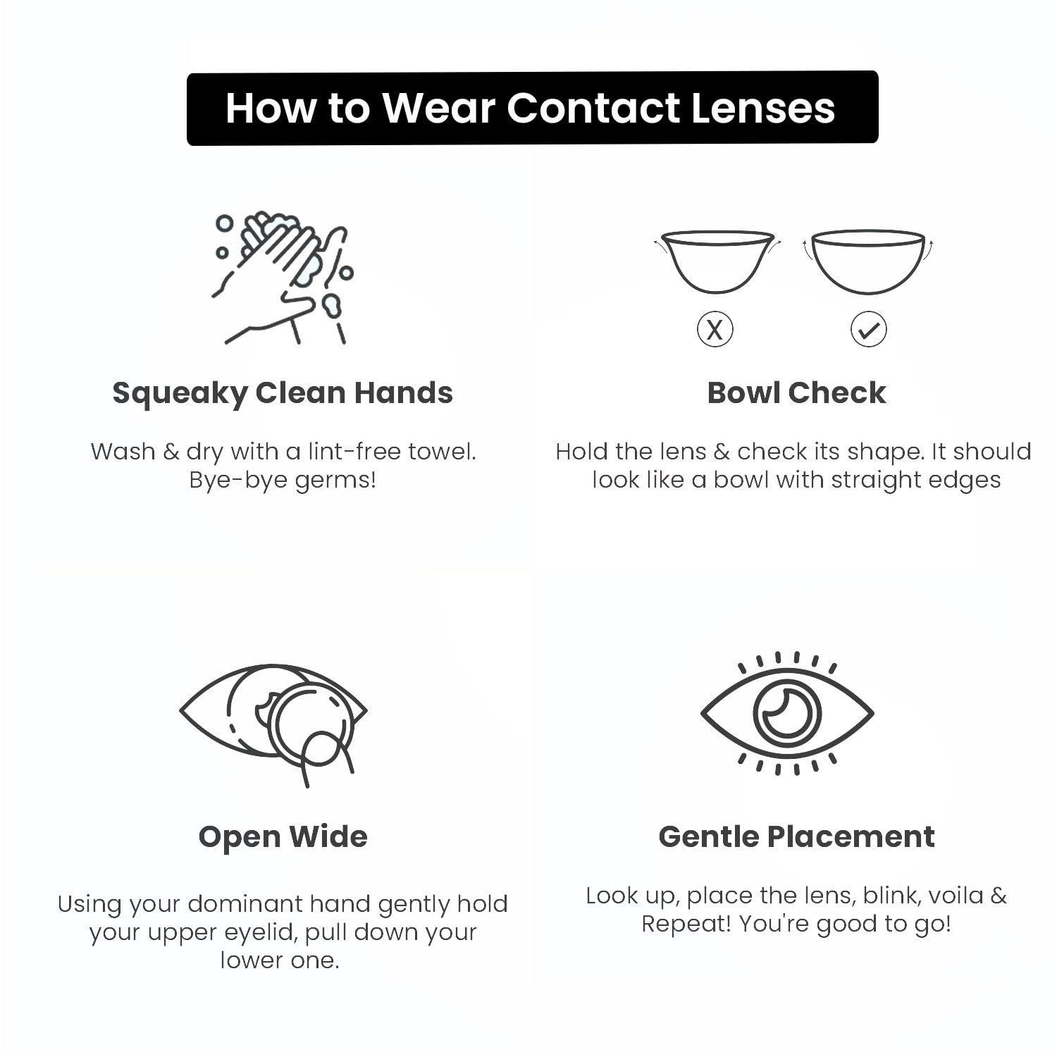 AQUALENS CONTACT LENSES Aquacolor Daily Disposable Colored Lenses with 0 Power - Stormy Gray - (10 Lens/Box)