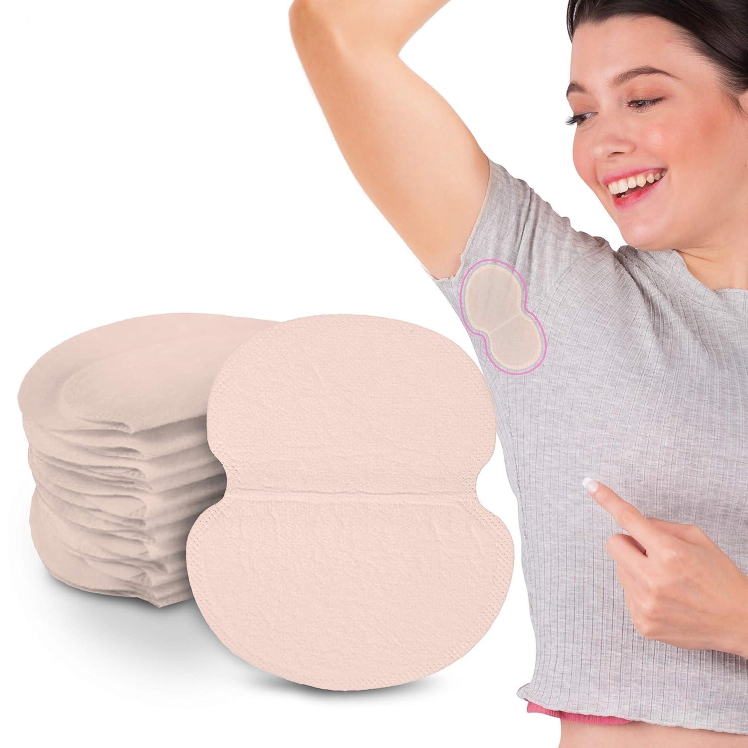 Calitate24 Underarm Sweat Pads, Armpit Sweat Pads for Women and Men Premium Sweat Shield Fight Hyperhidrosis, Disposable Underarm Pads for Sweating Women, Comfortable Unflavoured, Non Visible, 4 Pieces