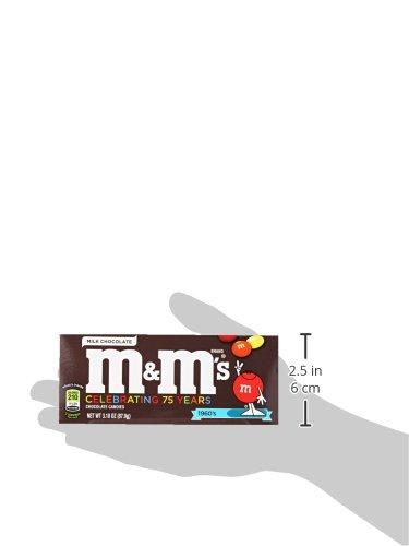 M&M's M&M's Milk Chocolate Candies, Theater Box, 87 g, Brown & White