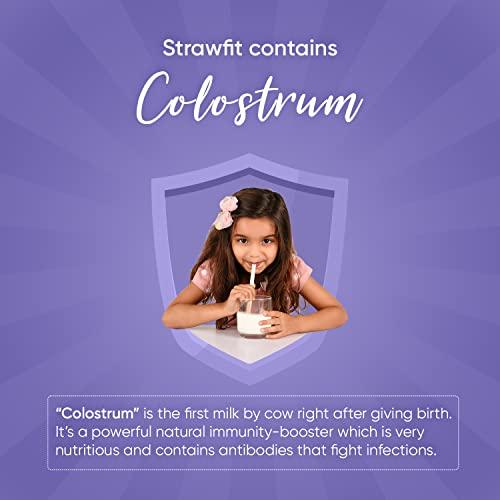 Strawfit Strawfit 7 Assorted & 3 Assorted, Milk Flavoring Straw with Colostrum for Kids' Immunity, Health and Nutrition, Total 10 Straws (2 Packs)