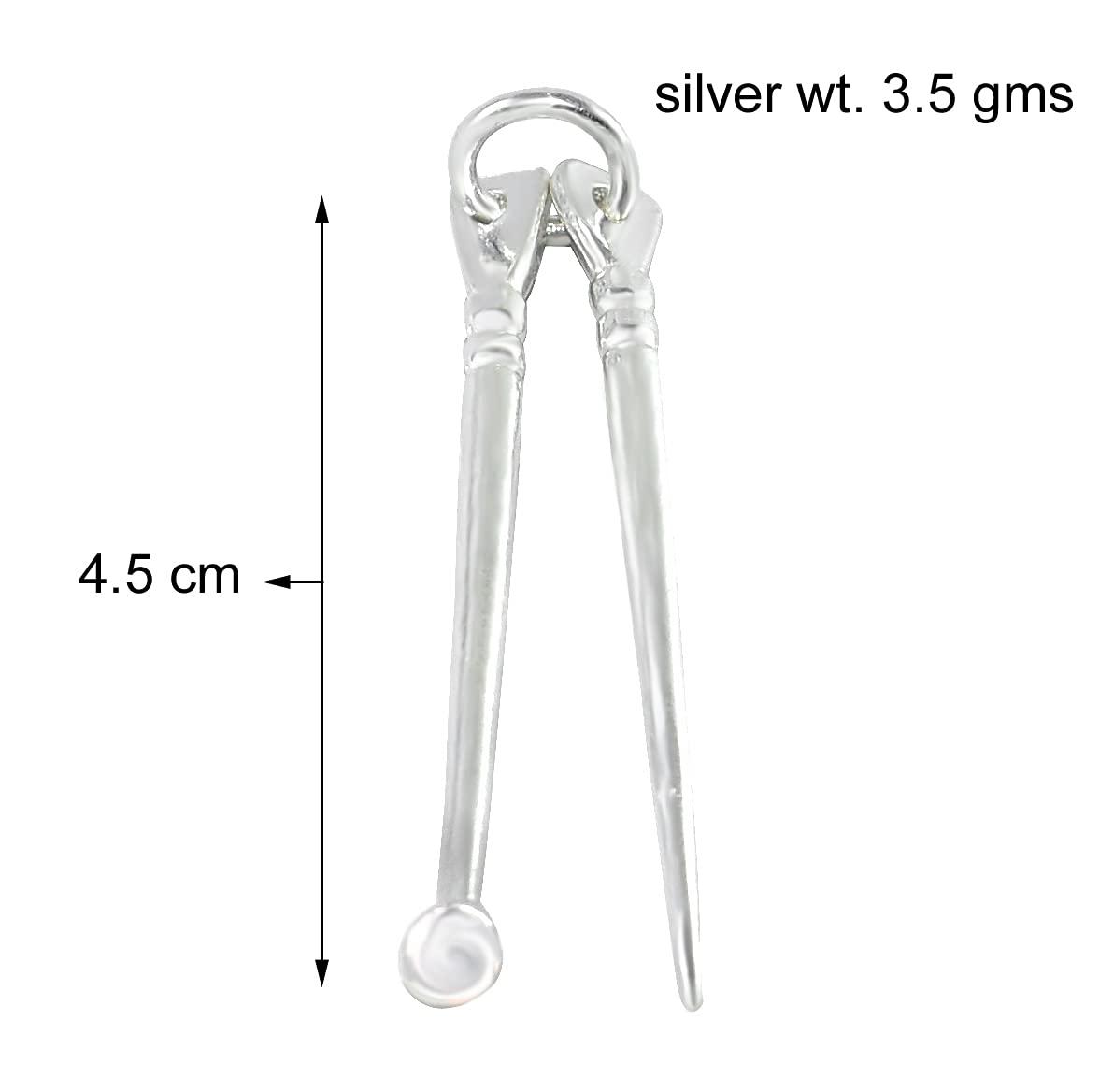 KMJ KMJ pure silver toothpick and earwax removal/cleaner set (wt. 3.5 gms)