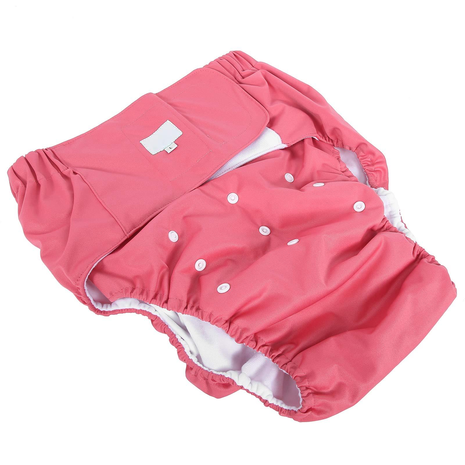 Shanrya Diaper, Eco-Friendly Adult Nappy for Elderly for Incontinence for Disabled for Nursing(705 Rose red)