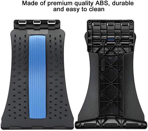 Meetzone Meetzone Back Stretcher Lumbar Support Lower Back Pain Relief Massage Scoliosis Spinal With Magnetic Acupressure Points Multi-Level Back Stretching Device Relieve Sciatica (Multicolour)