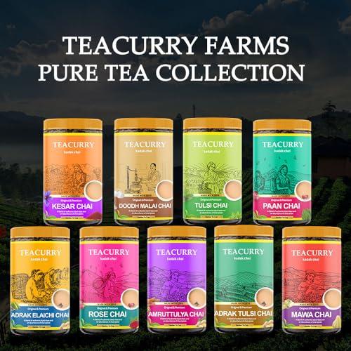 TEACURRY TEACURRY Bombay Masala Chai (200 Grams, 100 Cups) - Mumbai Spiced Tea for Digestion and Immunity - 100% Natural Flavoured Tea with Real Spices | Refreshing & Tasteful Bombay Masala Flavor Chai Tea