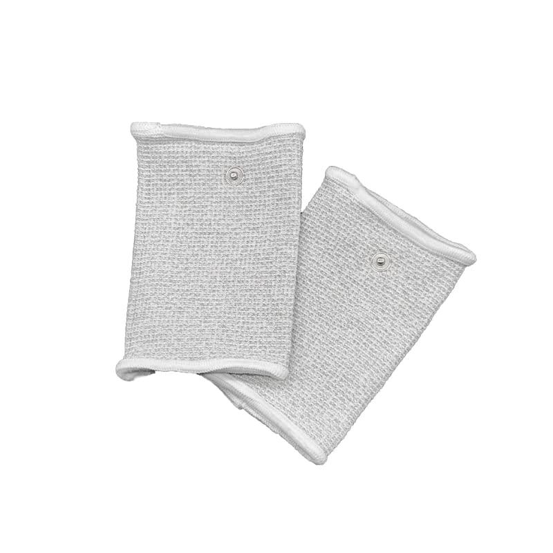 Generic Generic Conductive Silver Fiber Gloves Kneepads EMS Electric Massage Therapy Socks Cable Electrode Pads for Digital Massager