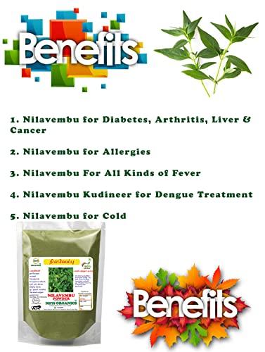 DIETS ORGANICS DIETS ORGANICS Nilavembu powder- 200 grams pack of 1 | Chirata | Kirayata | Andrographis paniculata | Kalmegh powder -200 Gms