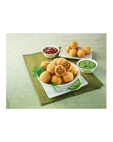 Pink Delight Bikaji Namkeen Dry Kachori | Stuffed with Lentils and Indian Spices | Crispy & Crunchy Balls | Perfect Choice for Snacks Party | 400 Gm Pack