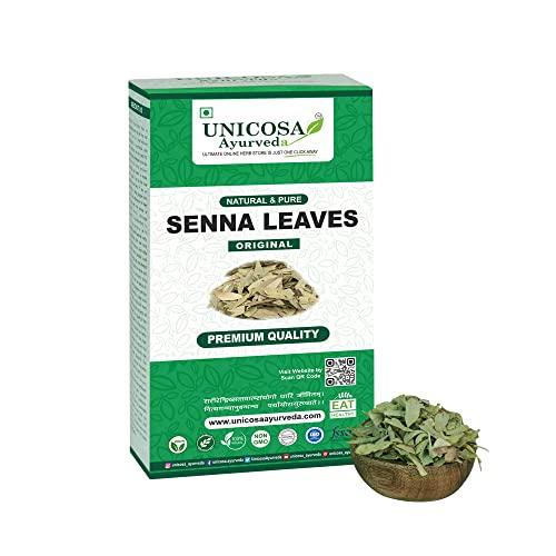 UNICOSA Ayurveda UNICOSA Ayurveda Natural Senna Leaf/Alexandrina/Cassia Angustifolia/Sonamukhi Patta/Sanay Patti, 400gm (200gm*2)