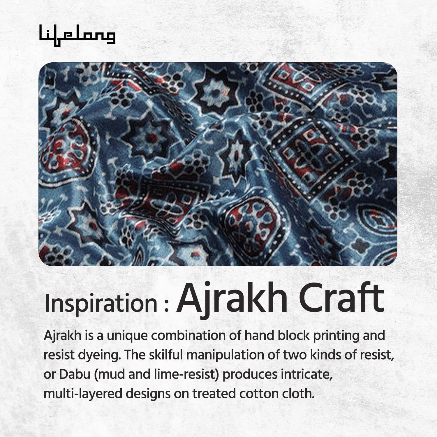 Lifelong Lifelong Azure Weighing Scale (LLWS72 Indian Cultural Series - Gujarat)|Digital Weight Machine for Body Weight|6mm Thick Tempered Glass with LCD Display|Bathroom Weighing Scale (2 Year Warranty, Blue)