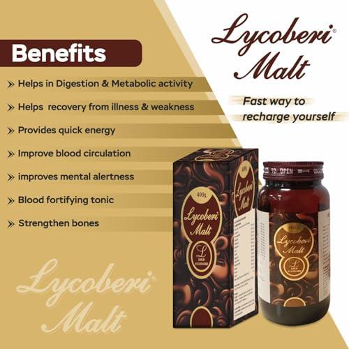 LYCOBERI Lycoberi Malt Ayurvedic for Immunity Daily Wellness Energy Stamina Ashwagandha 400GM Malt For Men & Women(Pack of 3)