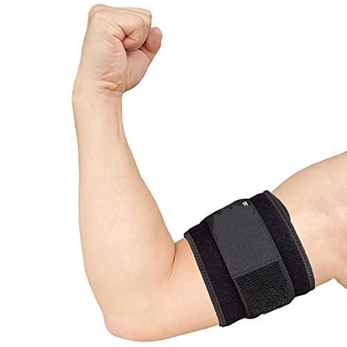 FITCOZI Bicep & Tricep Tendonitis Brace Compression Sleeve - Pain Relief for Bicep and Tricep Muscle Strains, Upper Arm Support (L/XL Width-4\") (Male 4 Inches)