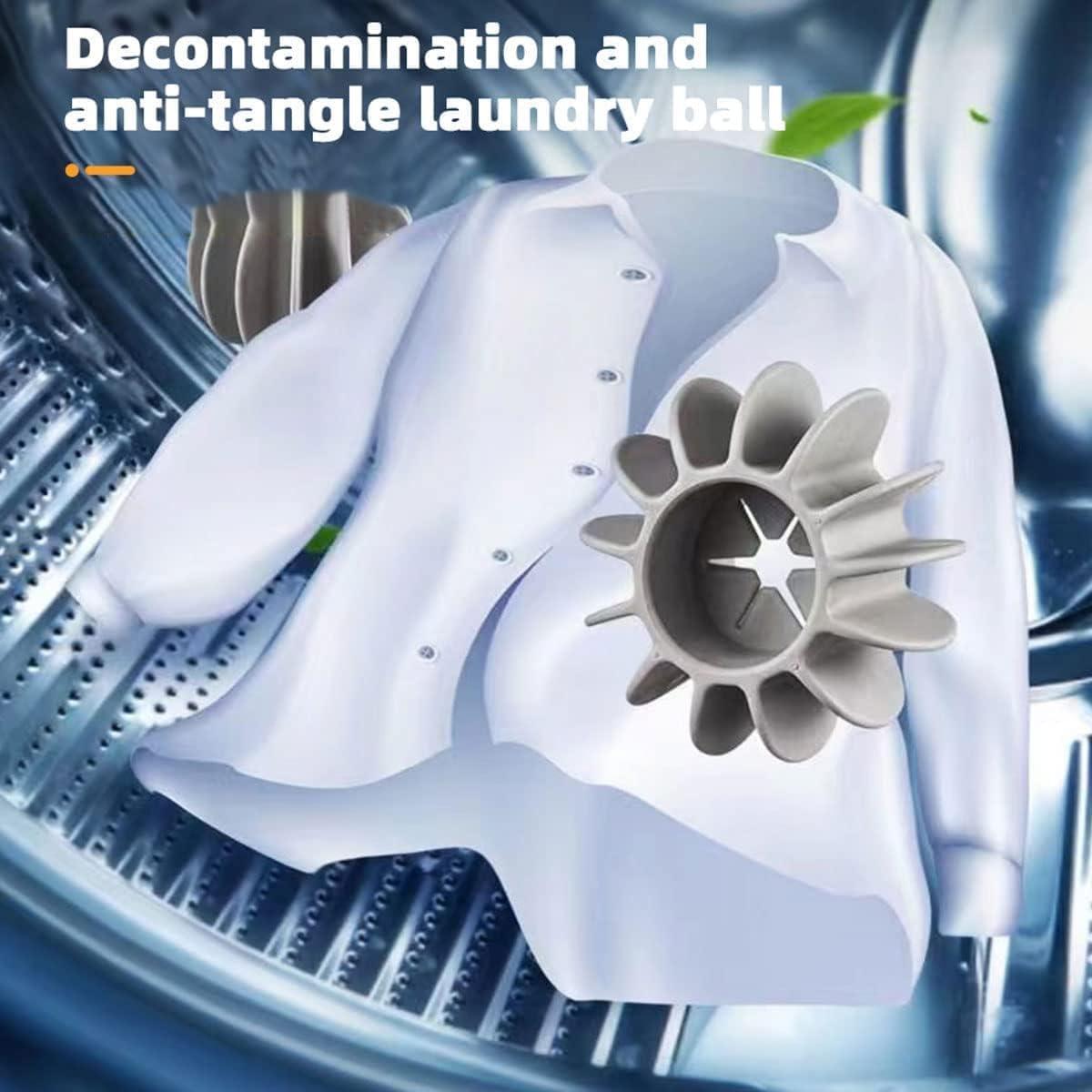 RECLUSE RECLUSE 8 Pcs Laundry Ball Silicone Clothes Hair Cleaning Tool Pet Hair Remover Laundry Lint-and-Pet-Hair-Remover-Balls-for-Washing-Machine Reusable Cat Washing Hair Ball Catcher Laundry Machine