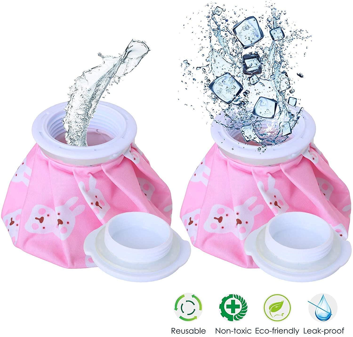 Purvaa Collection Purvaa Collection Therapy Ice Cold Pack Reusable Ice Bag Hot Water Bag for Injuries, Hot & Cold Therapy and Knee Neck Back Muscle Pain Relief Ice Bag Pack Of 2