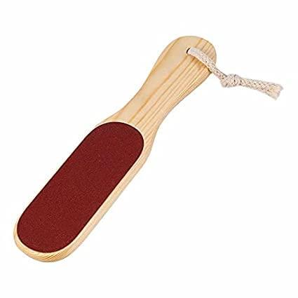 J & F Double-Sided Foot File – Smoother Feet and Callus Remover for Men and Women –Wood Handle
