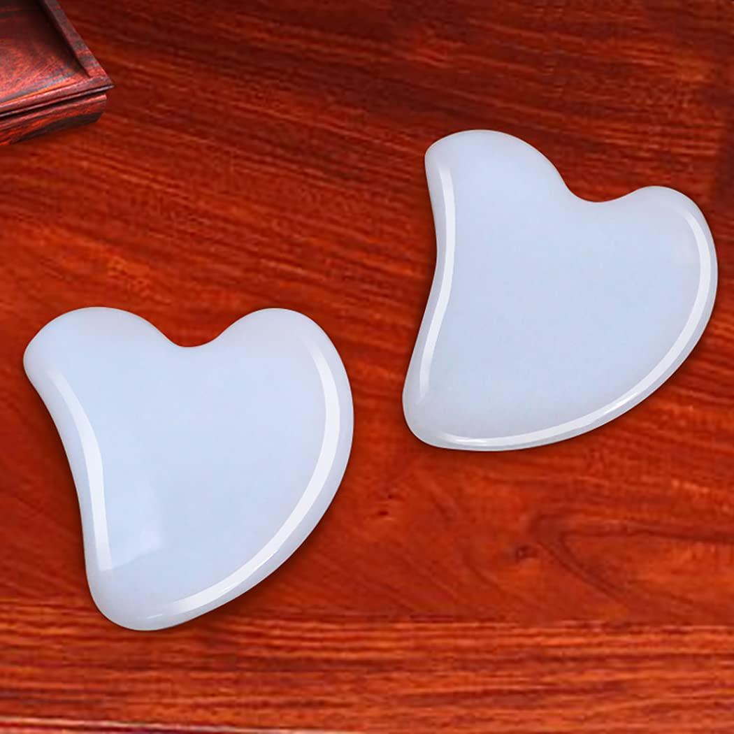 SOWUNO SOWUNO Gua Sha Facial Tool Crystal Heart Shape Gua Sha Massager Scraping Massage Tool Women Girls Natural