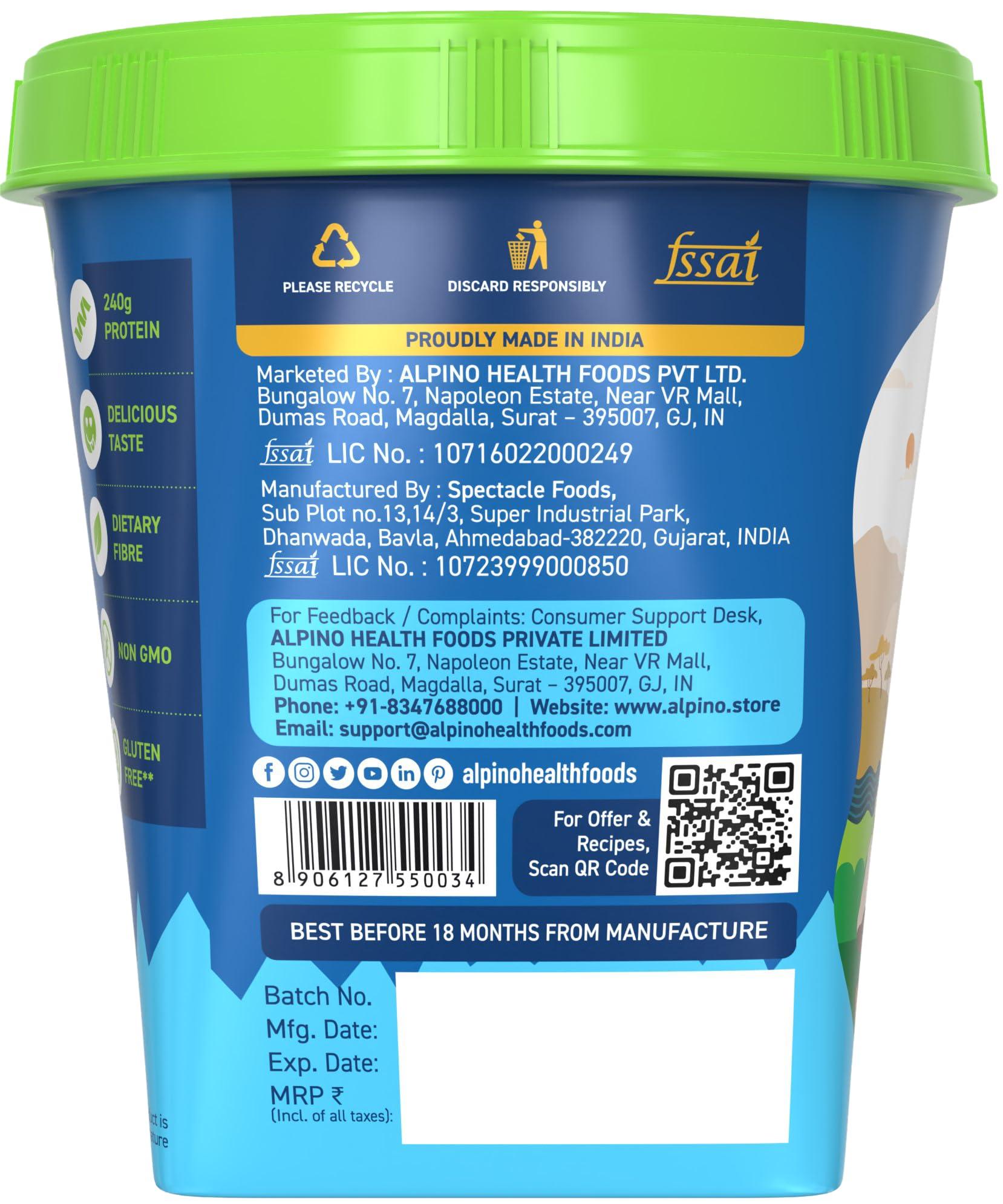 Alpino Alpino Classic Peanut Butter Crunch 1 KG | 90% Roasted Peanuts | High Protein Peanut Butter Crunchy | Gluten-Free | Vegan