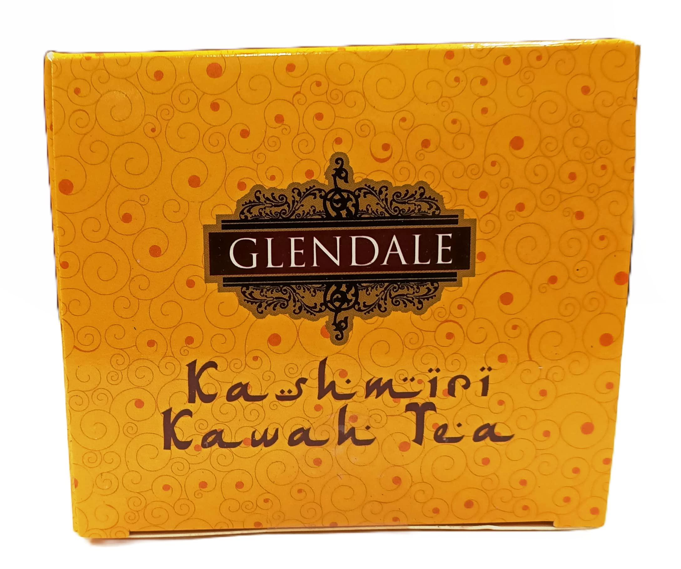 Generic GLENDALE Kashmiri Kawah Tea 100 g | Pack of 2 | Total 200 g | 3 in 1 Premix Instant Tea 10 Sachets in Each Pack