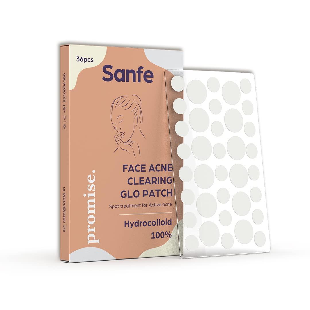 Sanfe Sanfe Flix Breast Roll -Breast Shaper & Sanfe Promise Face Acne Pimple Patch - Pack of 36 & Sanfe Flix Reusable Silicone Nipple Cover - 4 Pieces