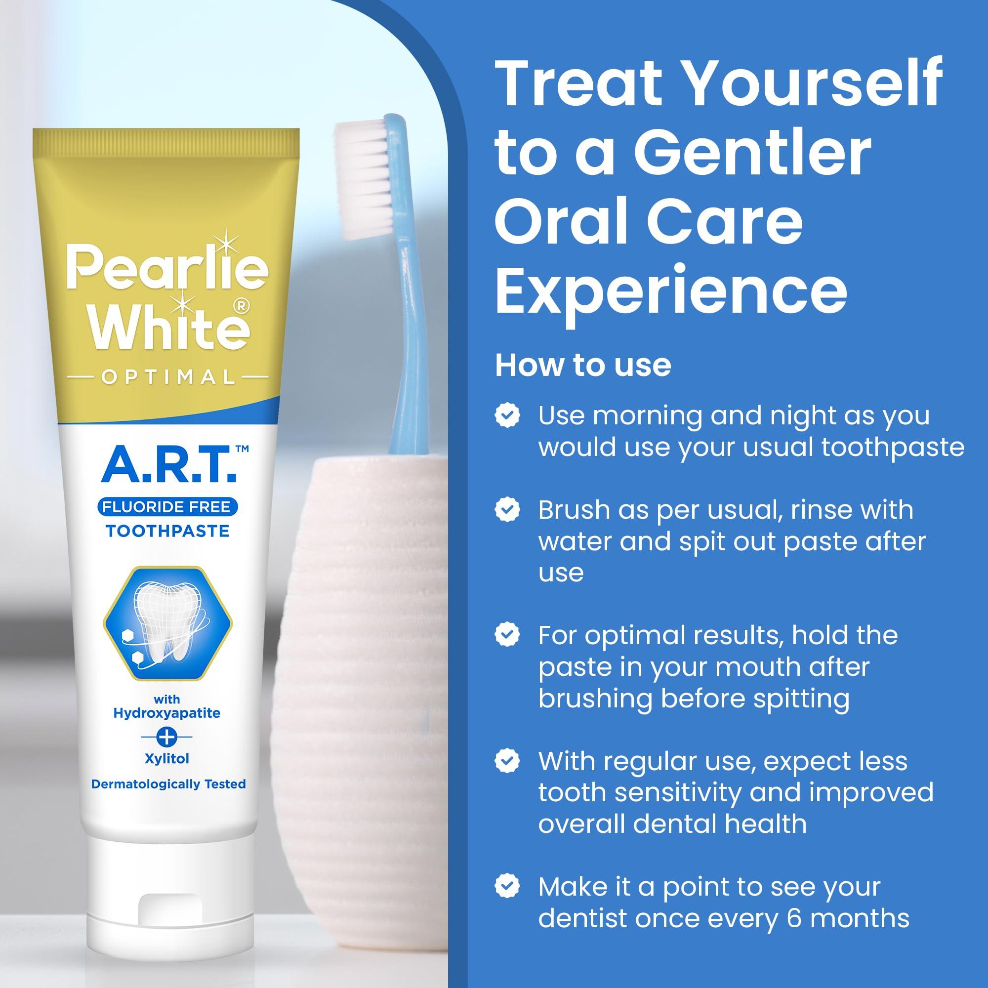 Pearlie White Pearlie White Active Remineralization Toothpaste - Fluoride Free (3.8oz) 110gm