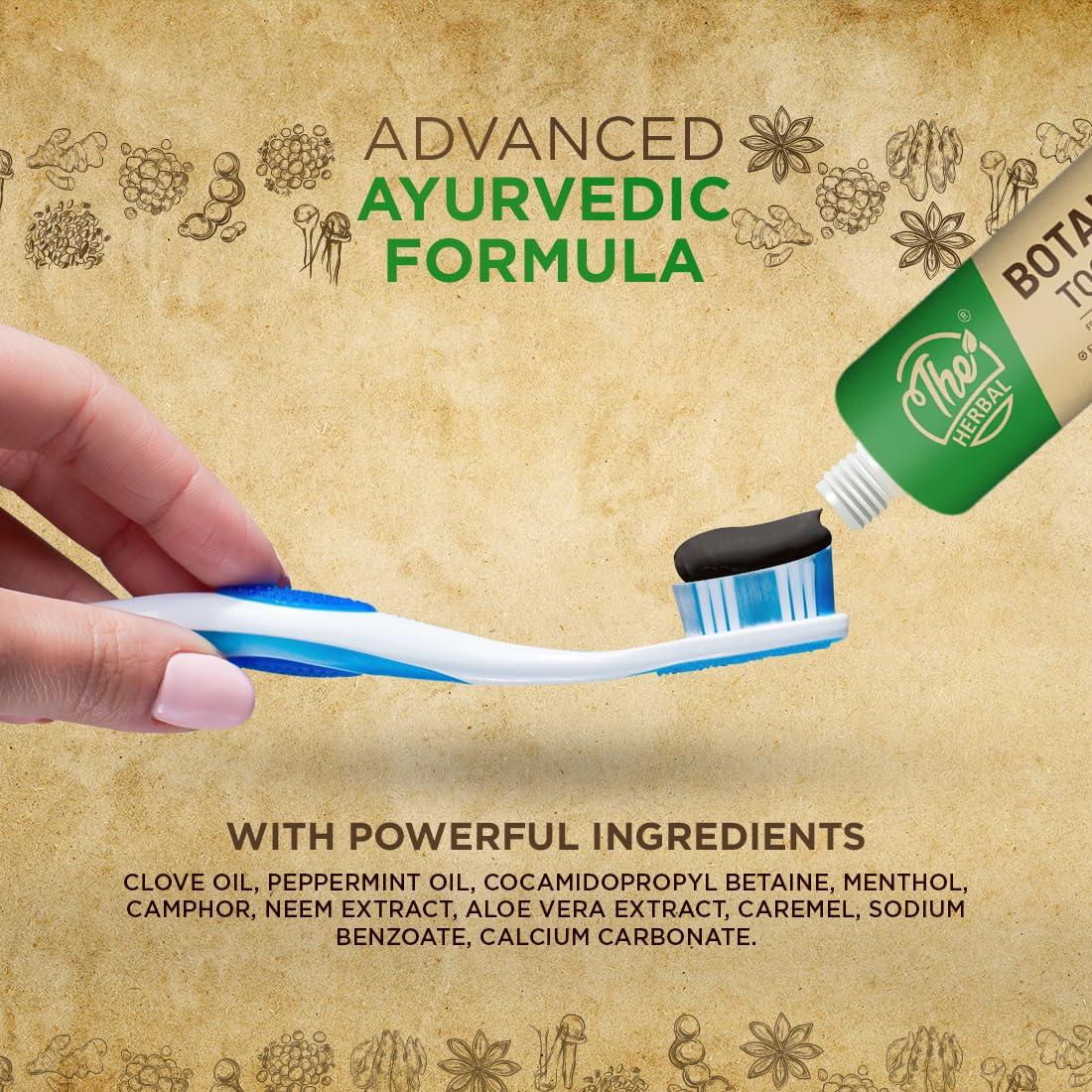 The Herbal The Herbal Botanical Oral Care & Toothpaste 100g | 100% Herbal Actives | Best Toothpaste For Whitening Teeth, Stronger Teeth and Fresh Breath | SLS & Fluoride Free Toothpaste For Adults | Pack of 2