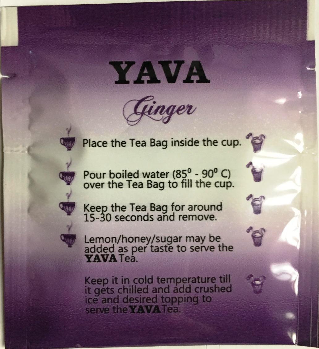 YAVA Yava Ginger Tea - 25 Tea Bags