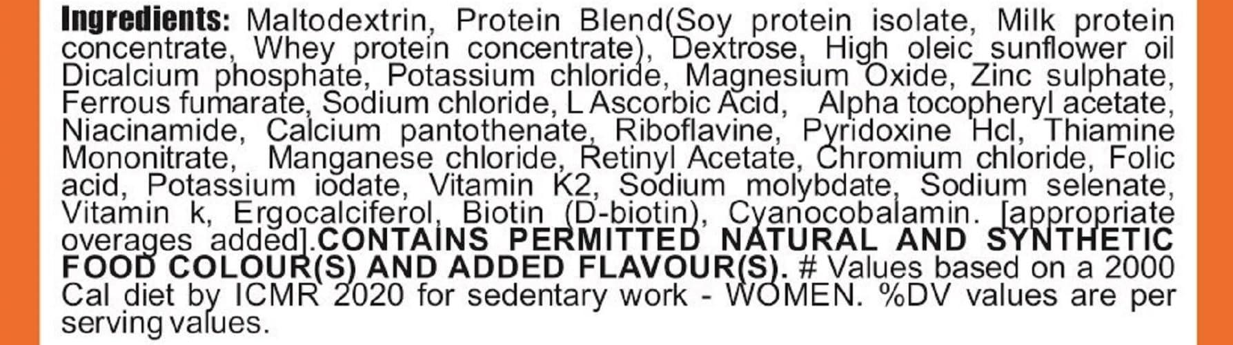 advanta Advanta Women Weight & Mass Gainer Protein Powder 500 g Strawberry