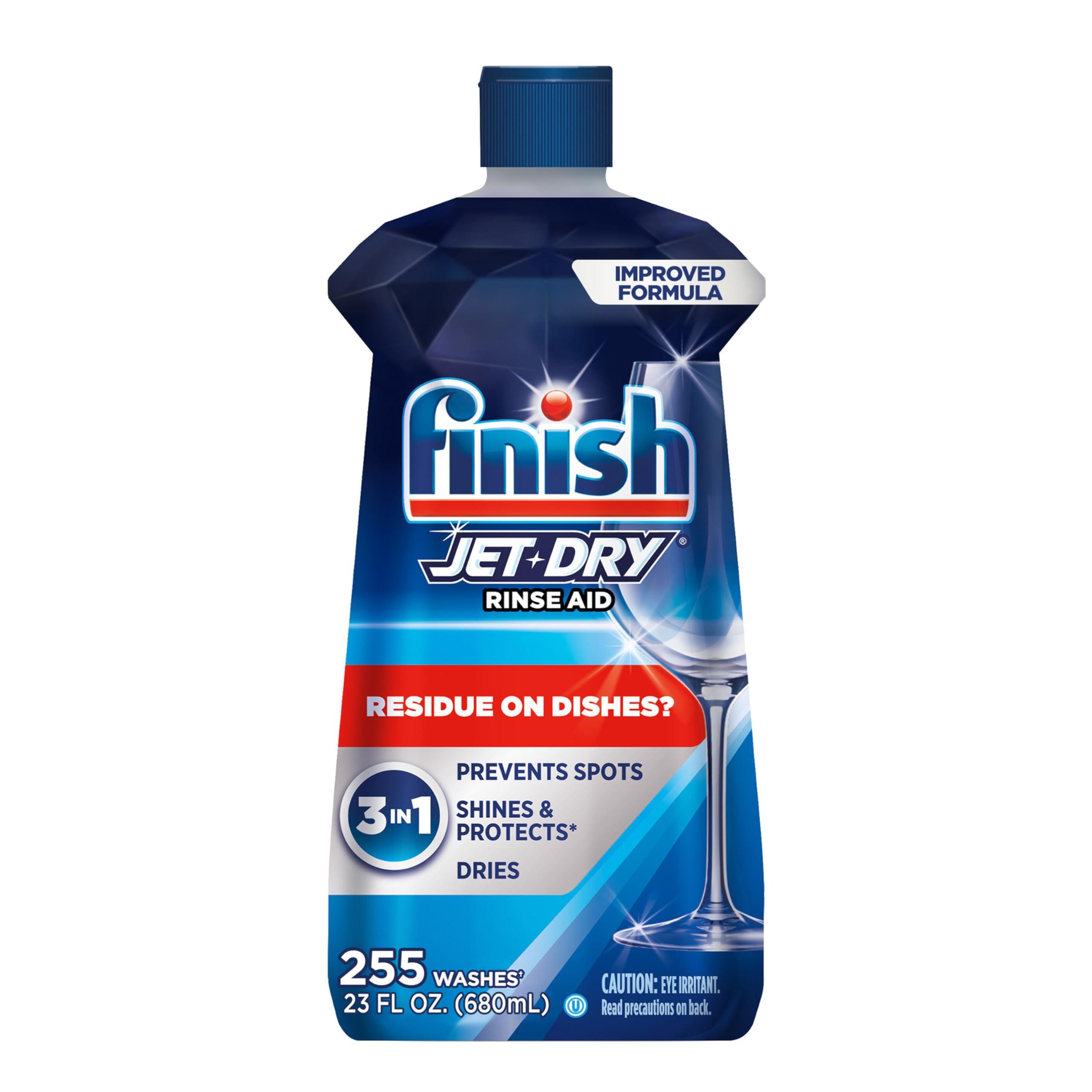 Finish Finish Jet Dry Dishwasher Rinse Aid Power, Shine & Protect - 23 Oz, 5X