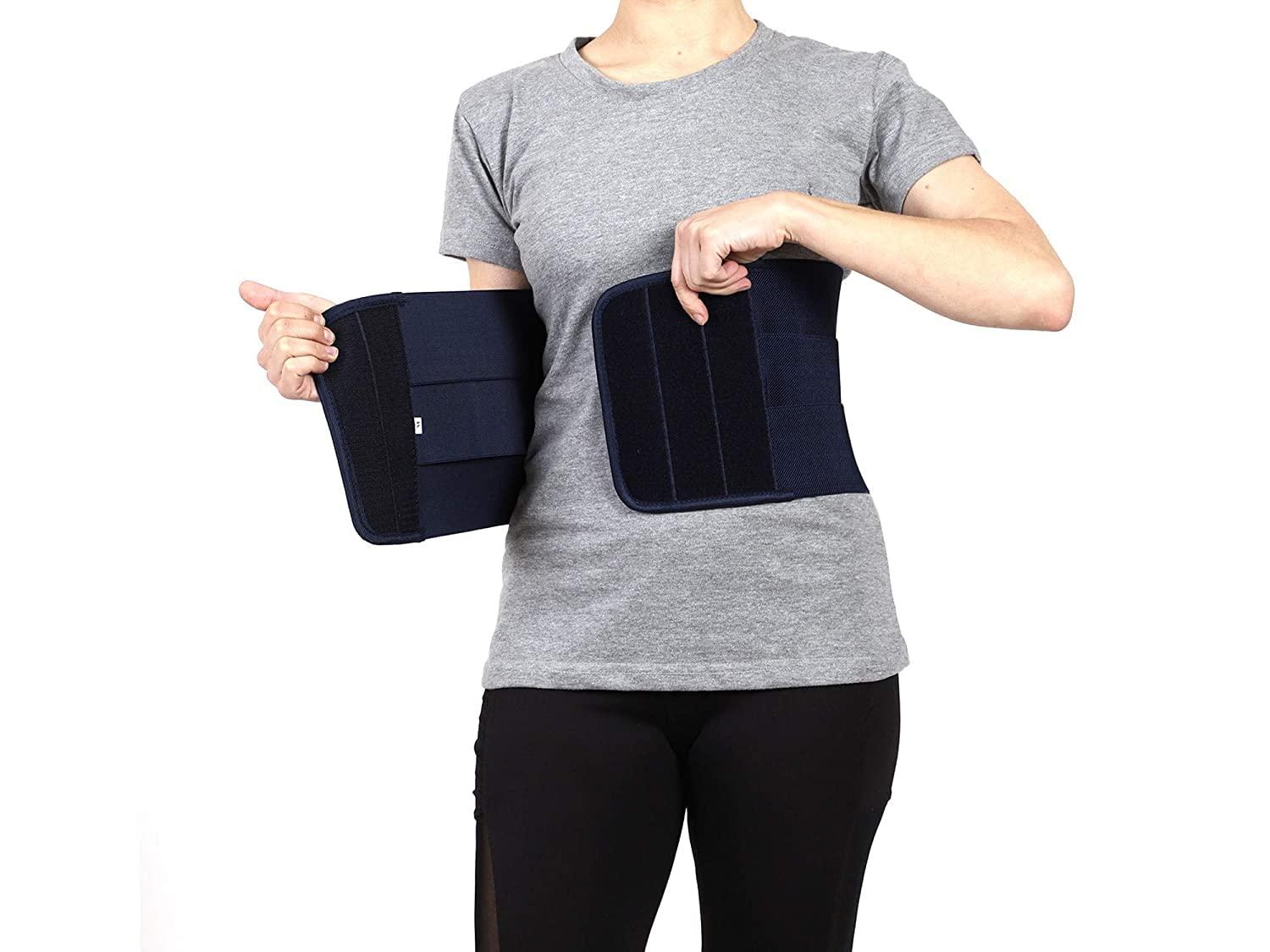 Reify Reify Abdominal Belt after delivery Tummy Reify Abdominal Belt after delivery Tummy Reduction Trimmer Belly Slimming Binder for Women post pregnancy care (Blue, M (30-34))