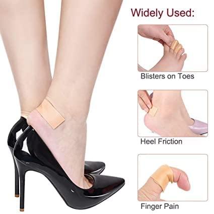 Sunshine Enterprise Sunshine Enterprise Anti Chafing Flexible Waterproof Blister Tape, Foot Care Sticker, Anti-Slip High Heeled Heel Stickers, Cushioned Protection, Shoes Insoles Insert Stick for Pain Relief Tape.