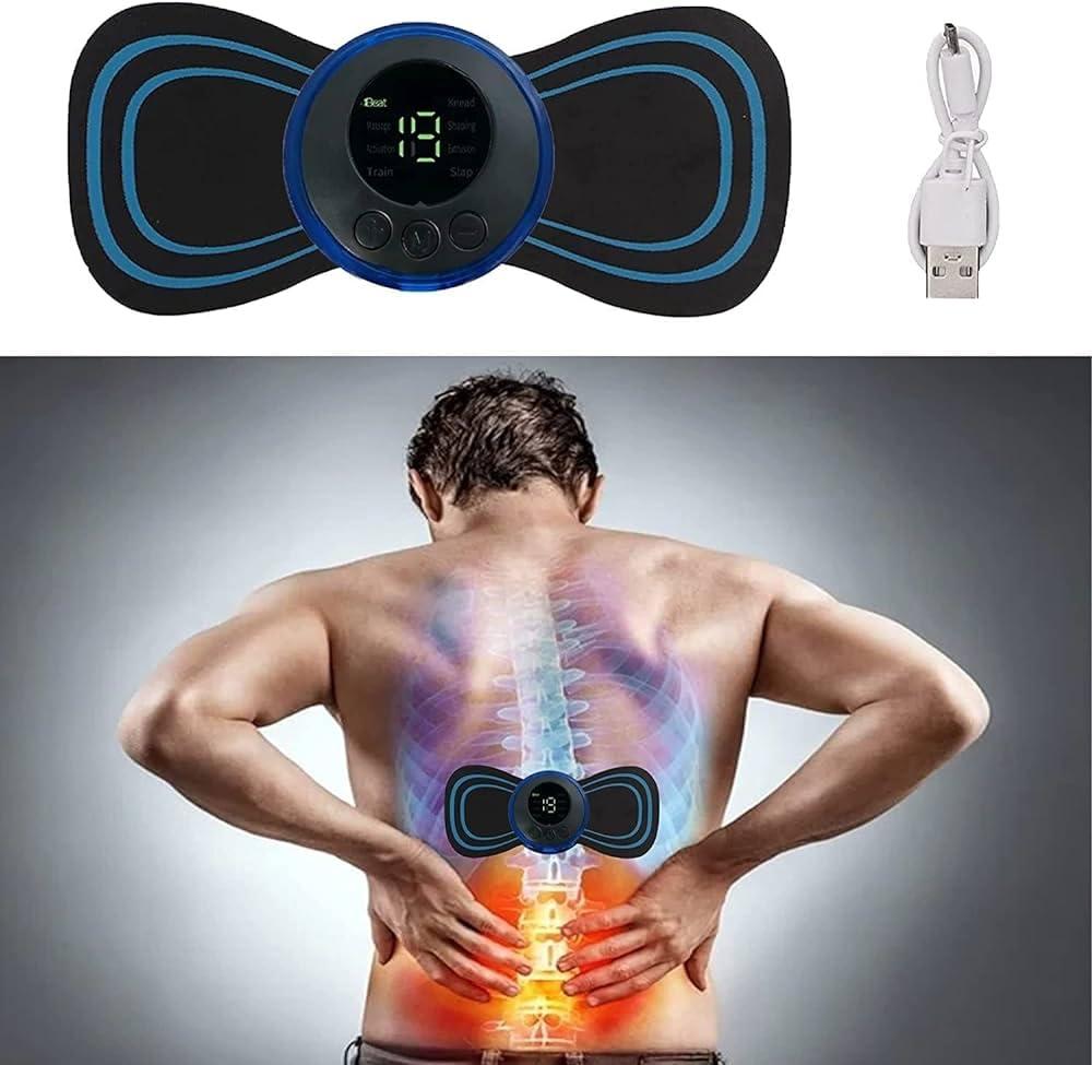 ASM SOLUTION Unicorn Body Massager,Wireless Portable Neck Massager with 8 Modes and 19 Strength Levels Rechargeable Pain Relief EMS Massage Machine for Shoulder,Arms,Legs,Back Pain for Men and Women
