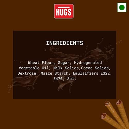Hugs Hugs Sigaru Wafer Roll - Chocolate flavoured wafer rolls - 24 pieces (288g)