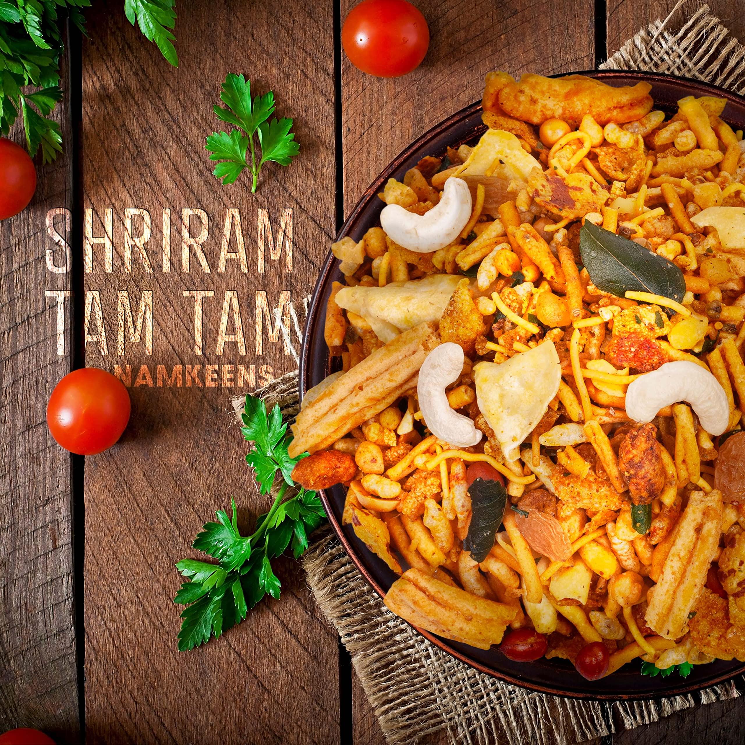 SHRIRAM TAMTAMWALA SHRIRAM TAMTAMWALA (Original) Delicious Tamtam Regular Mixture Vadodara Tam Tam Bhel Mix Namkeen 500gm