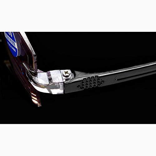 AEC AEC ReadSafe NEO Smart Rimless Reading Eyeglasses With AR BlueBlock Lens (+2.00, Black)