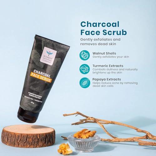 Bombay Shaving Company Bombay Shaving Company Premium Shaving Kit For Men | Charcoal Face Scrub, Charcoal Shaving Cream, Post Shave Balm, Neem & Charcoal Bath Soap, Face Towel | Travel Bag | Shaving Kit | Travel Kit For Men