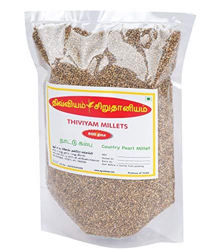 Rad Blaze Agro LLP Thiviyam Country Pearl Millet ( Bajra Sajje Kambu Sajjalu, Gantilu Kambam) 500 GMS