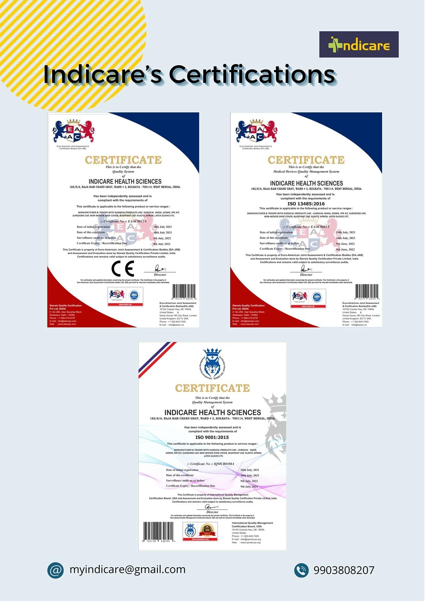 Indicare Health Sciences indicare Kids Surgical Mask with Nsoe Pin and Meltblown Filter (Blue) - Pack of 50 - DESIGN 4