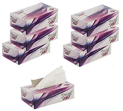 MDN Mist Ultra Soft White 2 Ply Facial Tissue Napkin Paper 100 Pull papper each box (Pack of 6)