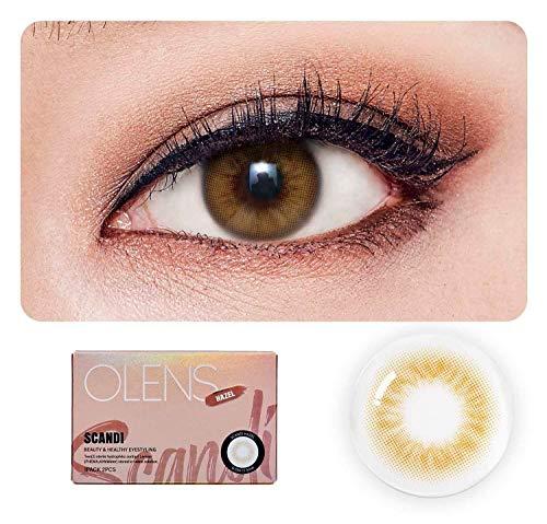 O-LENS O-LENS Scandi Light Grey - Coloured Contact Lens (Monthly Disposable, 0.00 / 2pcs / Light Grey), Natural Looking & Comfy Eye Color Lenses